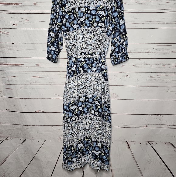 Lane Bryant Floral Self Tie Midi Dress - Picture 6 of 14